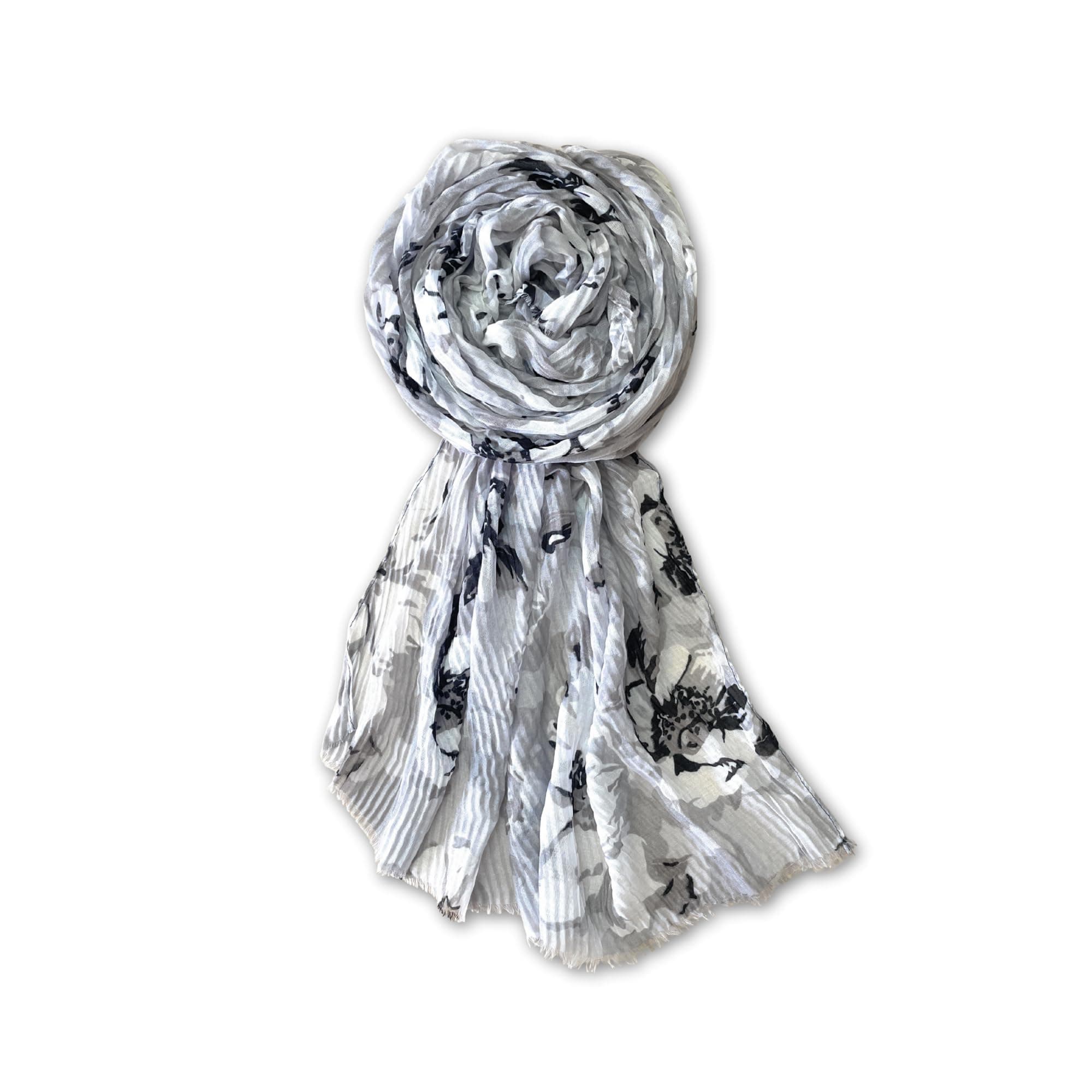 FAHABO Digital Print Mal Mal Cotton Scarf for Women – Soft, Lightweight Hijab & Stole Wrap | Elegant Head & Neck Scarf Size: 72" L x 31" W
