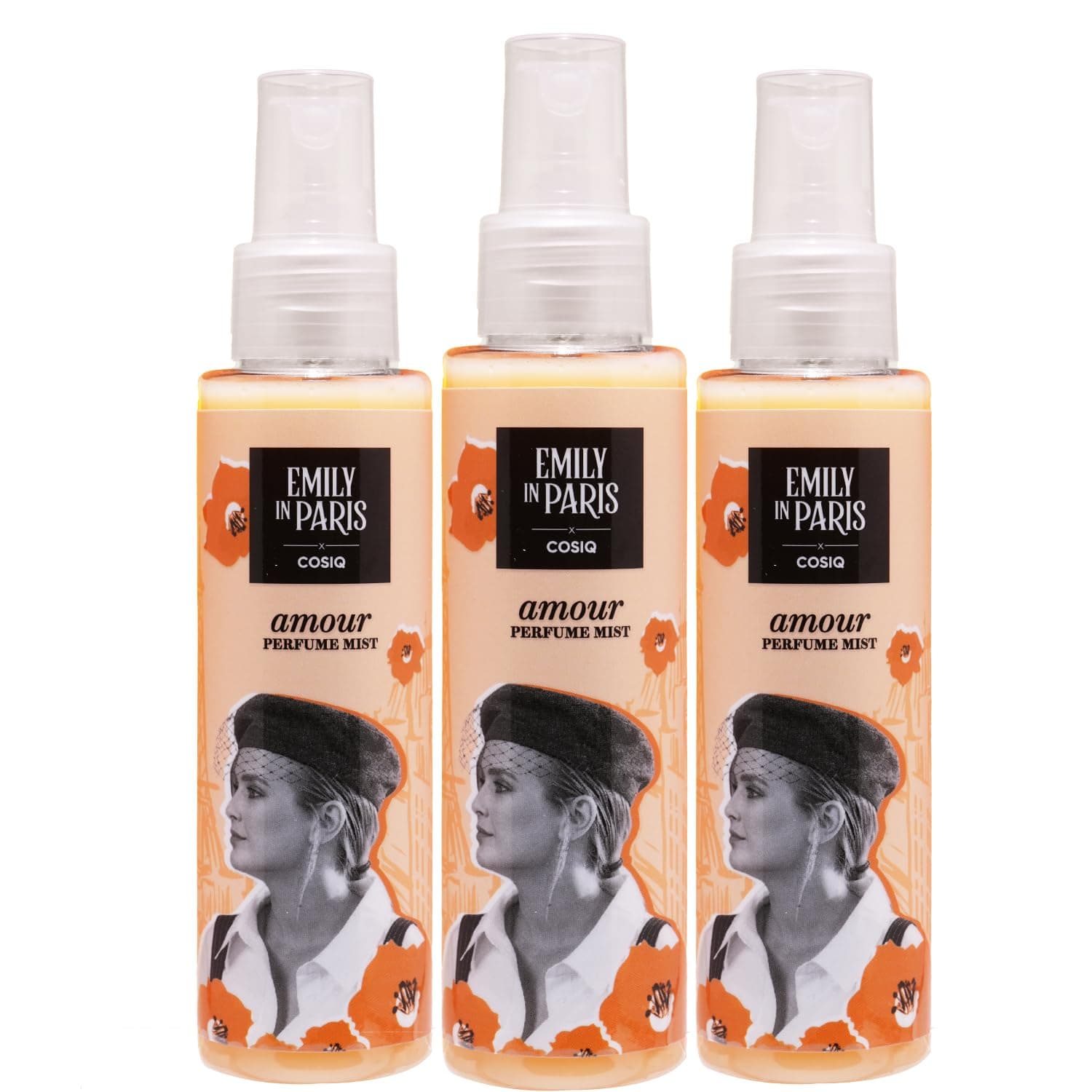 Cos-IQ Camille's Amour Body Mist for Women, 100ml Pack of 3 | Floral Fruity Gourmand Scent, Long-Lasting Fragrance, Travel-Friendly Spray, Gift-Ready