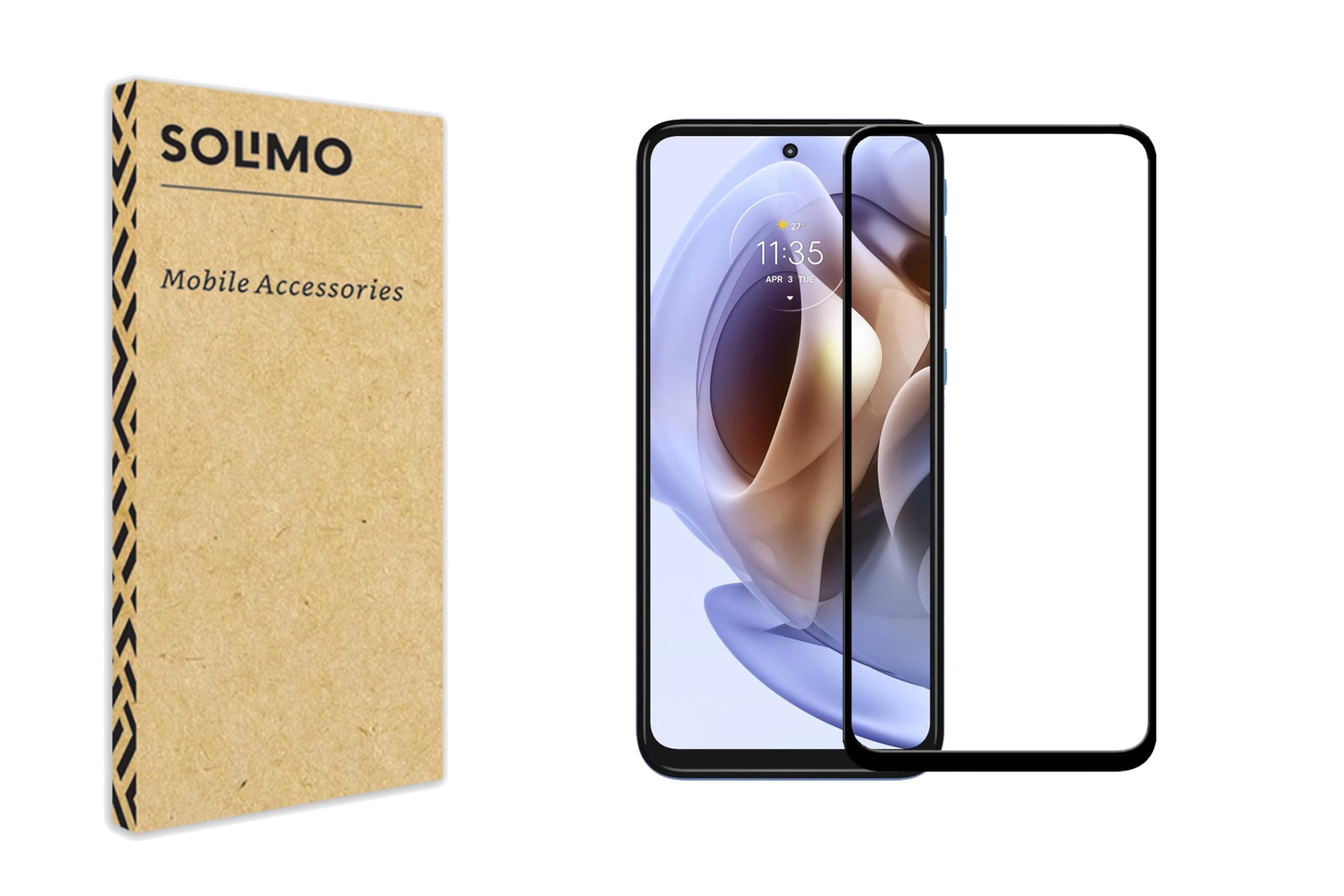 Amazon Brand - Solimo Tempered Glass Screen Protector Compatible with Motorola Moto G31 Transparent Protective Film [Clear HD]