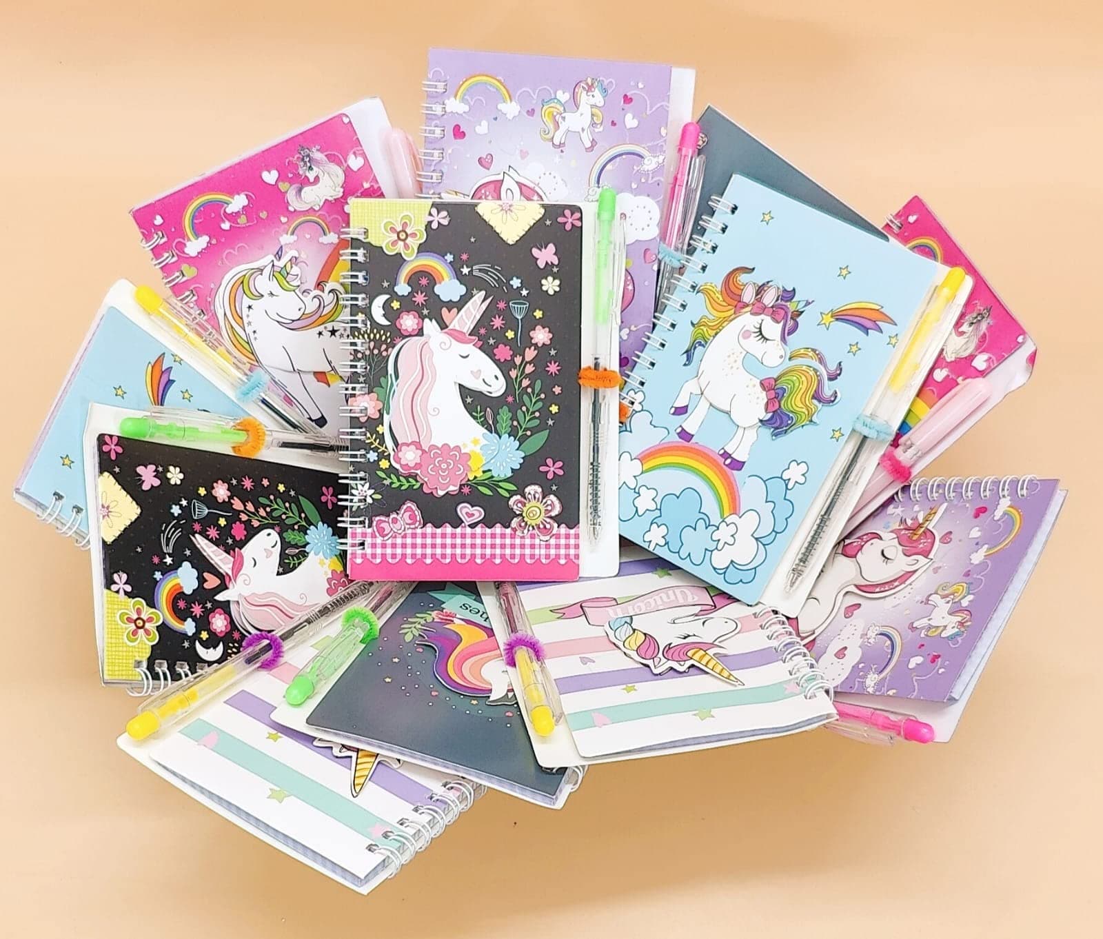TERA 13Unicorn Diary with Pen for Girls Boys Kids (Pack of 12) Birthday Return Gifts Party Favors Theme Return Gift for Girls Kids, 60 Pages