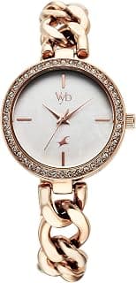 Fastrack Fastrack Vyb Showstopper Quartz Analog Mother of Pearl Dial Metal Strap Watch for Girls-FV60026WM01W
