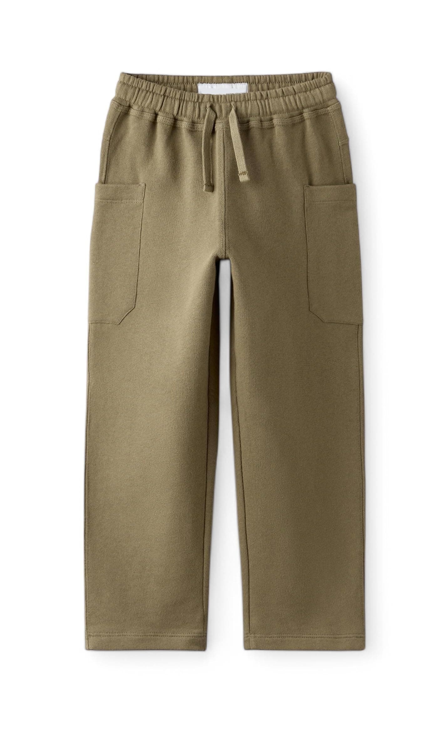Alan Jones Clothing Boys Regular Mid Rise Solid Plush Pants with Pockets