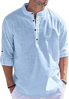Bellstone Kurta for Man | Men's Trendy Short Kurta | Shirt for Man | Men's Casual Shirts | Kurta Wedding for Men | Stylish Full Sleeve Shirts | Mandarin Collar Short Kurta for Men