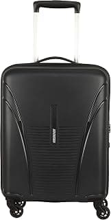 American Tourister Ivy Spinner 77 cms PP Luggage 4 Wheel Spinner Hard Suitcase(FO1 (0) 09 003_Black), Check-in 28-Inch