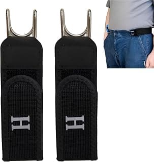 AVNISH Carpediem Buckleless Belt, Hook Tactical Metal Hook Elastic Belt Unisex Buckle-Less Invisible Waist Belts for Work & Edc, Adjustable Belt with Buckle-Free System Perfect for Men & Women Perfect