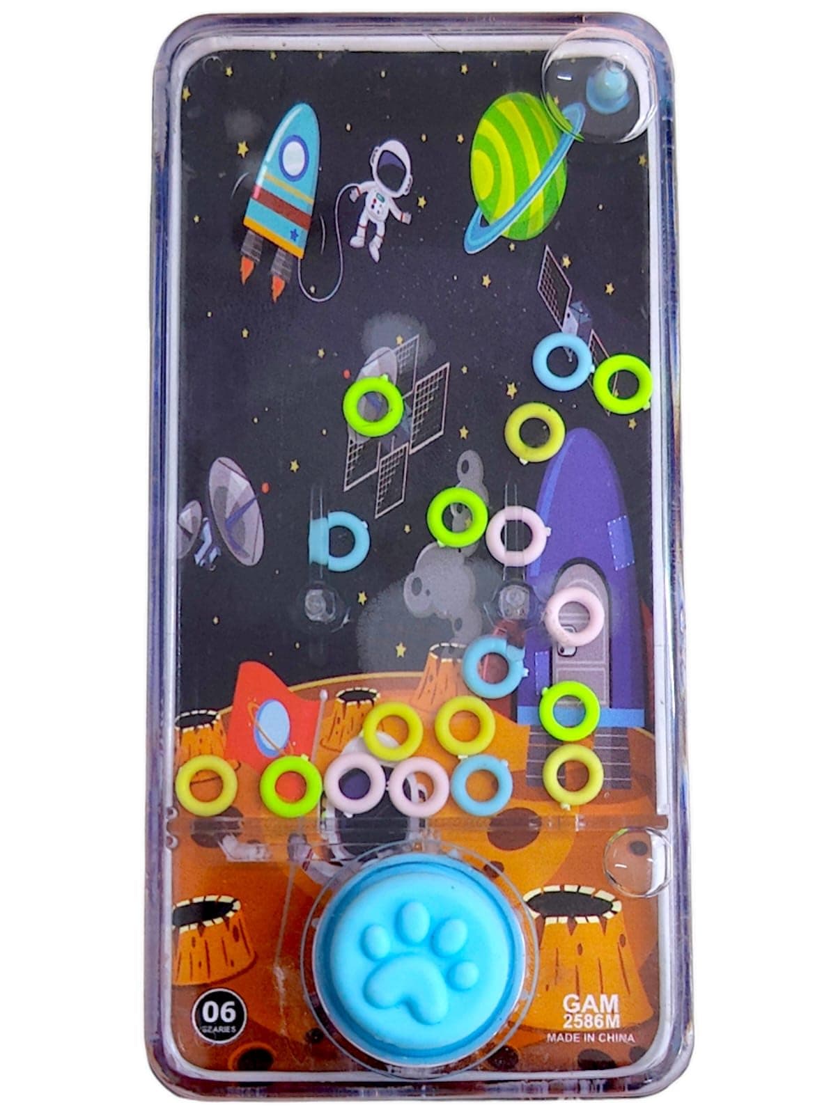 TERA 13 Water Game for Boys - Space Theme Ring Toss Water Bubble Game - Anxiety Toys Aqua Toys - Travel Family Games - Ideal Gift for Kids Boys and Girls (1 pcs)