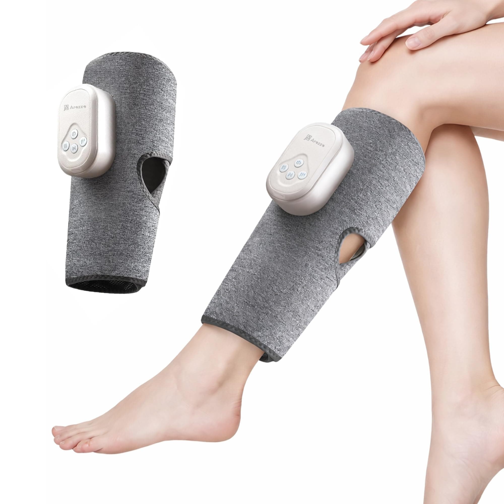 AROZZO CART Calf Massager | Hand Like Massage with Air Compression | Daily Use Leg Massager for Sore Muscle | 3 Modes | Improve Blood Circulation & Relieve Pain | Upto 3.5 Hrs work |1 Year Warranty
