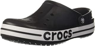 Crocs Unisex Adult Bayaband Clog 205089-066 Black/White M7W9