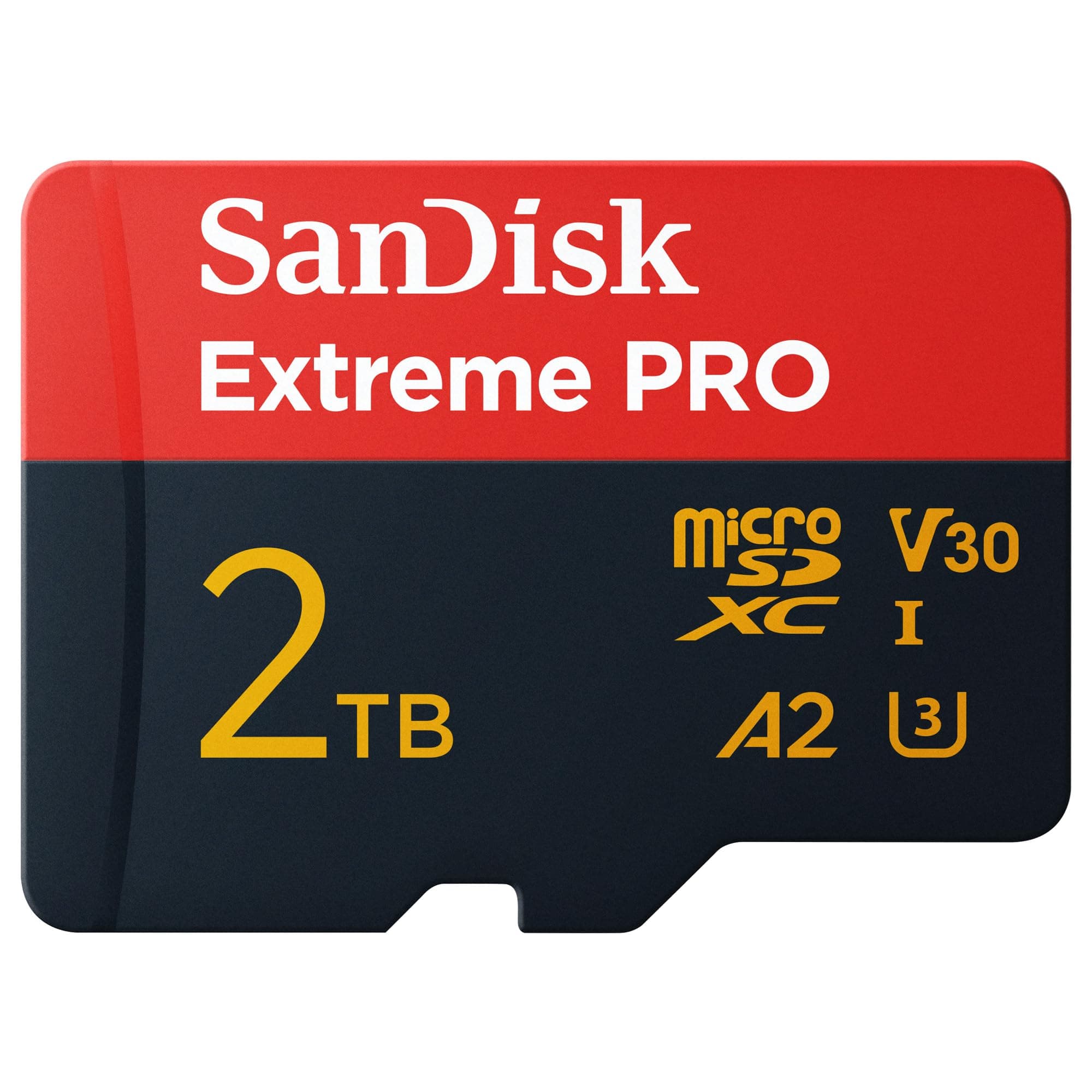 SanDisk Extreme PRO microSDXC™ UHS-I Card 2TB, Up to 250MB/s Read Speed; Up to 150MB/s Write Speed