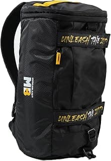MuscleBlaze Hybrid Gym Bag Cum Backpack, Duffle Bag (Black, 40L) | for Men and Women | Sports Bag