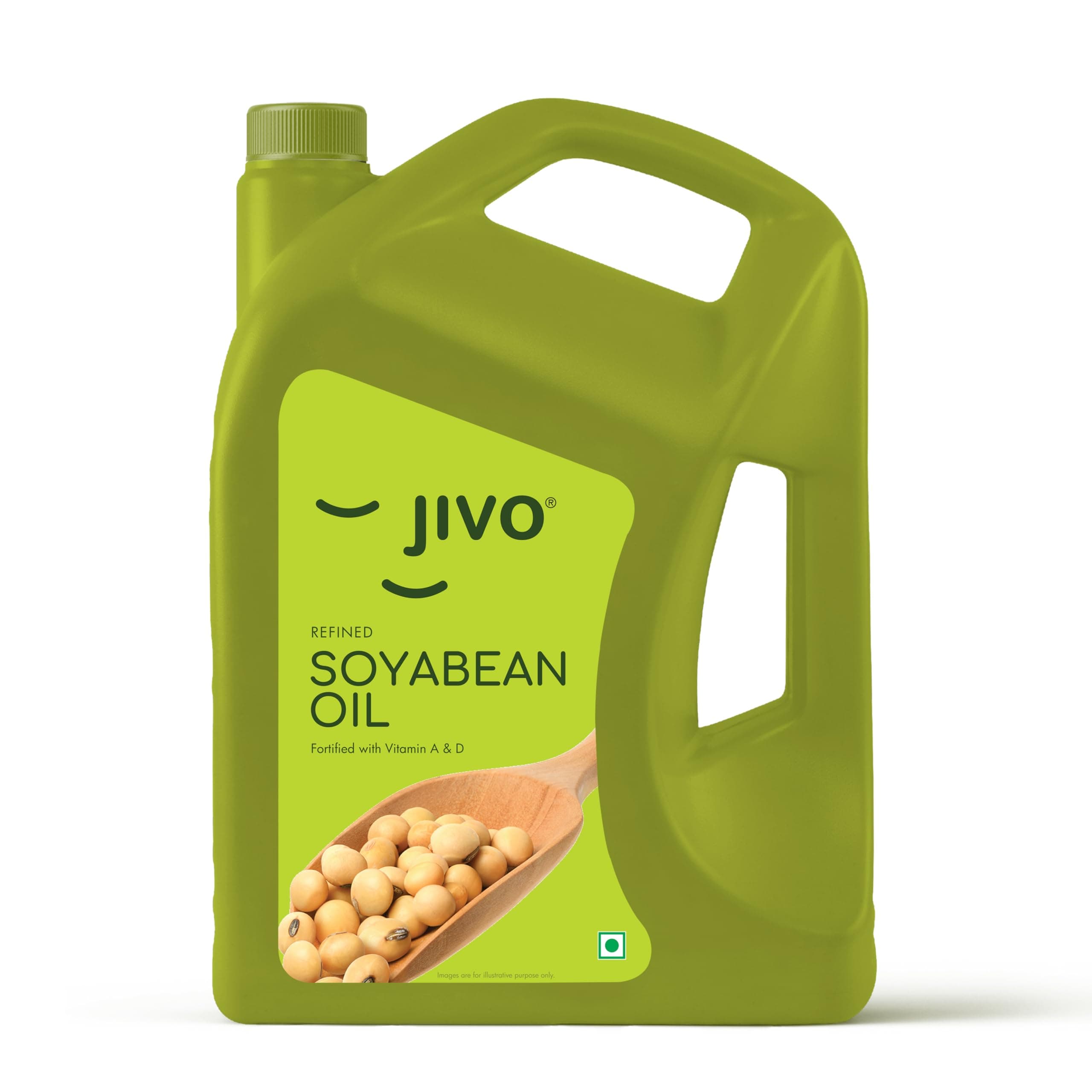 Jivo Cooking Edible Soyabean Oil 5 Litre | High in Omega-6 PUFA | Contains Tocopherols Natural Antioxidant | Suitable for Daily Cooking |