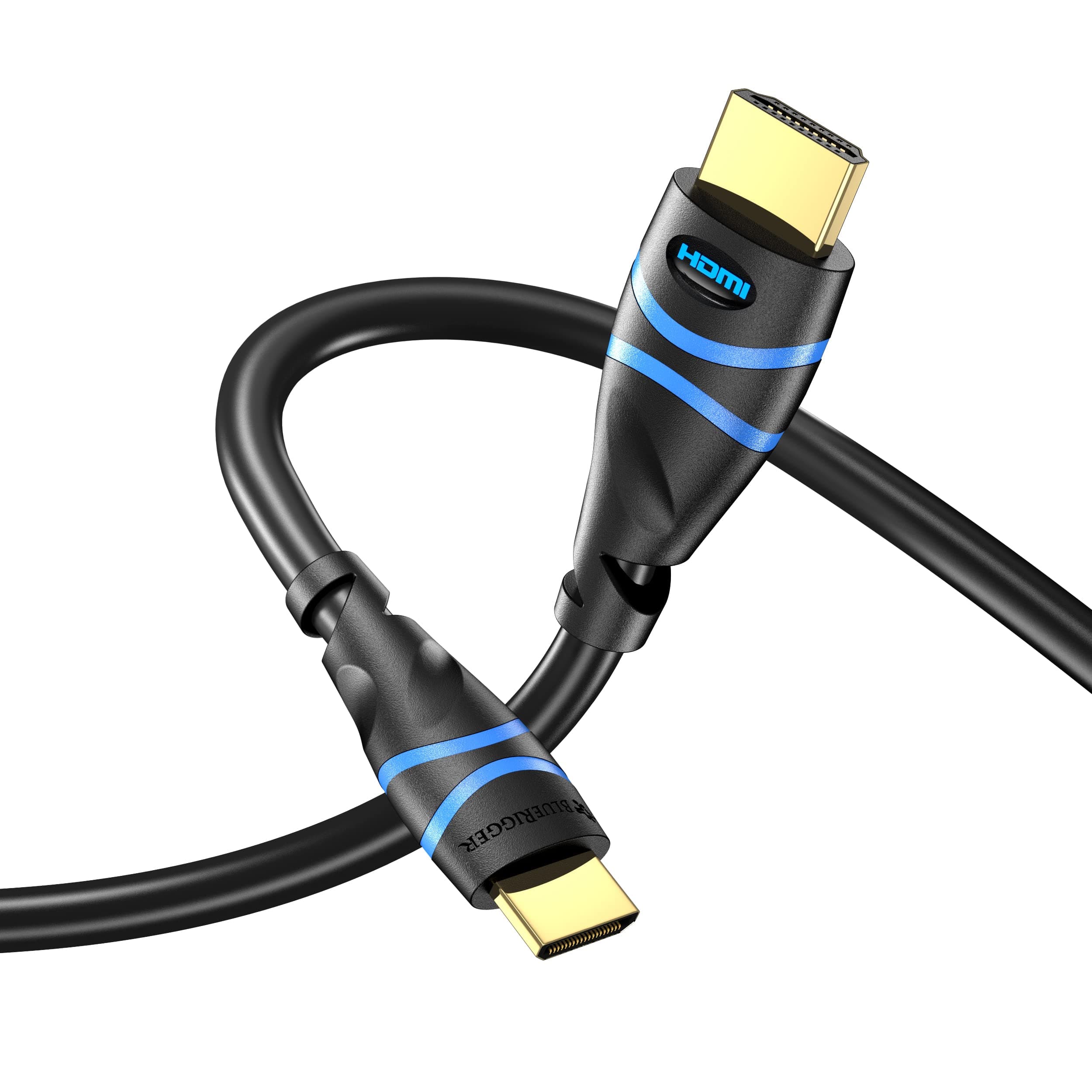 BlueRigger Mini HDMI to HDMI Cable (15FT, 4K 60Hz HDR, Bidirectional High Speed Cord, Ethernet, Audio Return) Compatible with DSLR Camera, Camcorder, Graphics/Video Card, Raspberry Pi Zero W