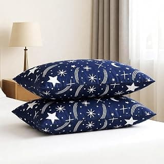 MINIMART Microfiber Pillows Soft Adjustable Pillow for Sleeping - 16 x 24 Inches -, Blue Star, Pillow King (U.K. Standard) Sleeping - 16 x 24 S0-2