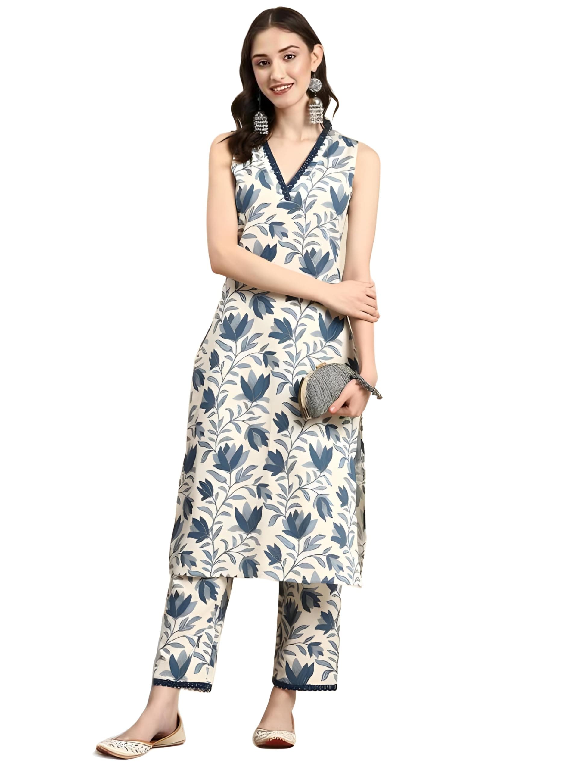 StyleScope Women Kurta Bottom Set