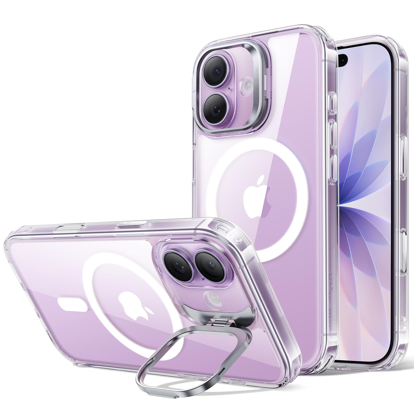 ESR for iPhone 17 Case, Camera Control Cover, Stash Stand, Compatible with MagSafe Accessories, TPU, Military-Grade Drop Protection, Hybrid Series, Clear