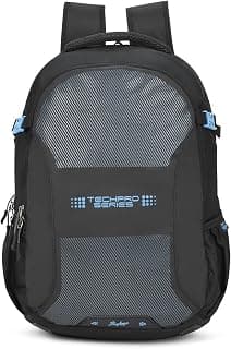 Skybags Laptop Backpack 32L With Rain Cover, 3 Spacious Compartments, Front Access Pocket & Gadget Pocket | Black | Network NXT