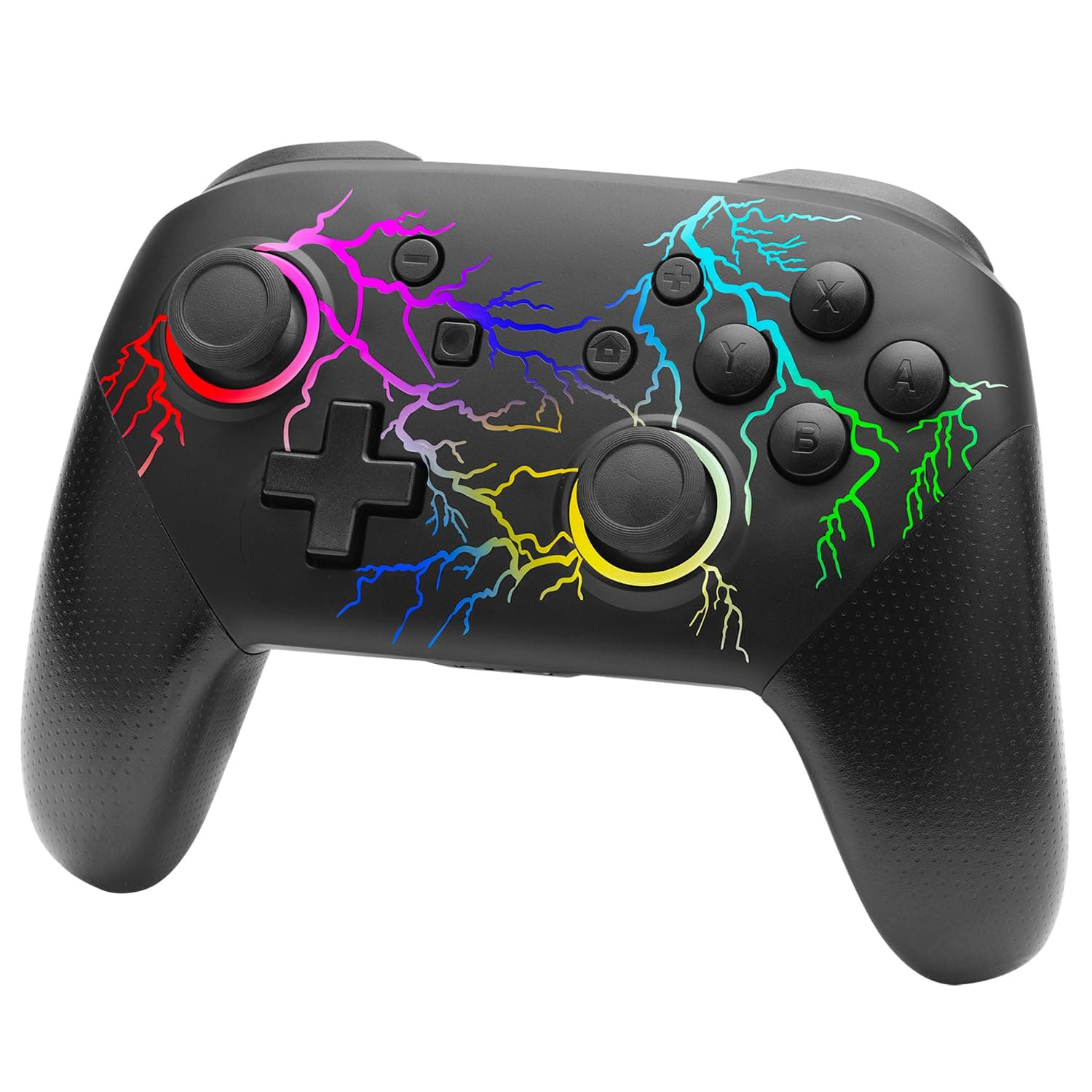 NITHO FURY Wireless Controller for PC, Windows, Switch, iOS, Android, Gaming Gamepad with Dynamic RGB Lights | 6-Axis Motion Sensor | Programmable Turbo | Dual Vibration | Lightweight