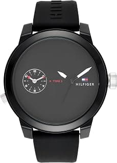Tommy Hilfiger Quartz Analog with Black Dial Black Silicone Strap Watch for Women - NCTH1791326W