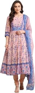 BIBA Women Cotton Anarkali Printed Suit Set