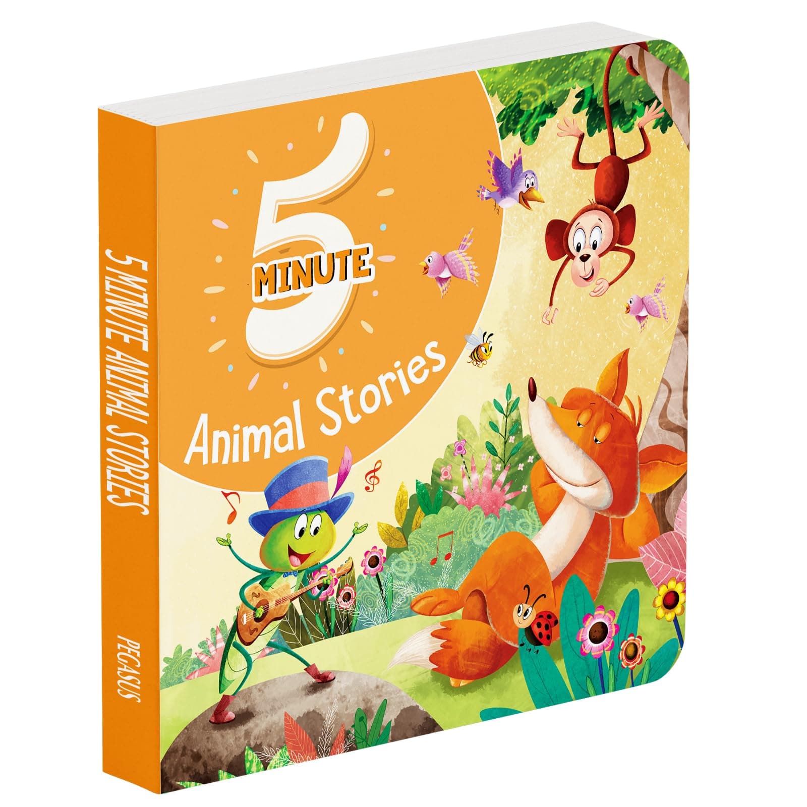 5 Minute Animal Stories - Premium Quality Padded & Glittered Book