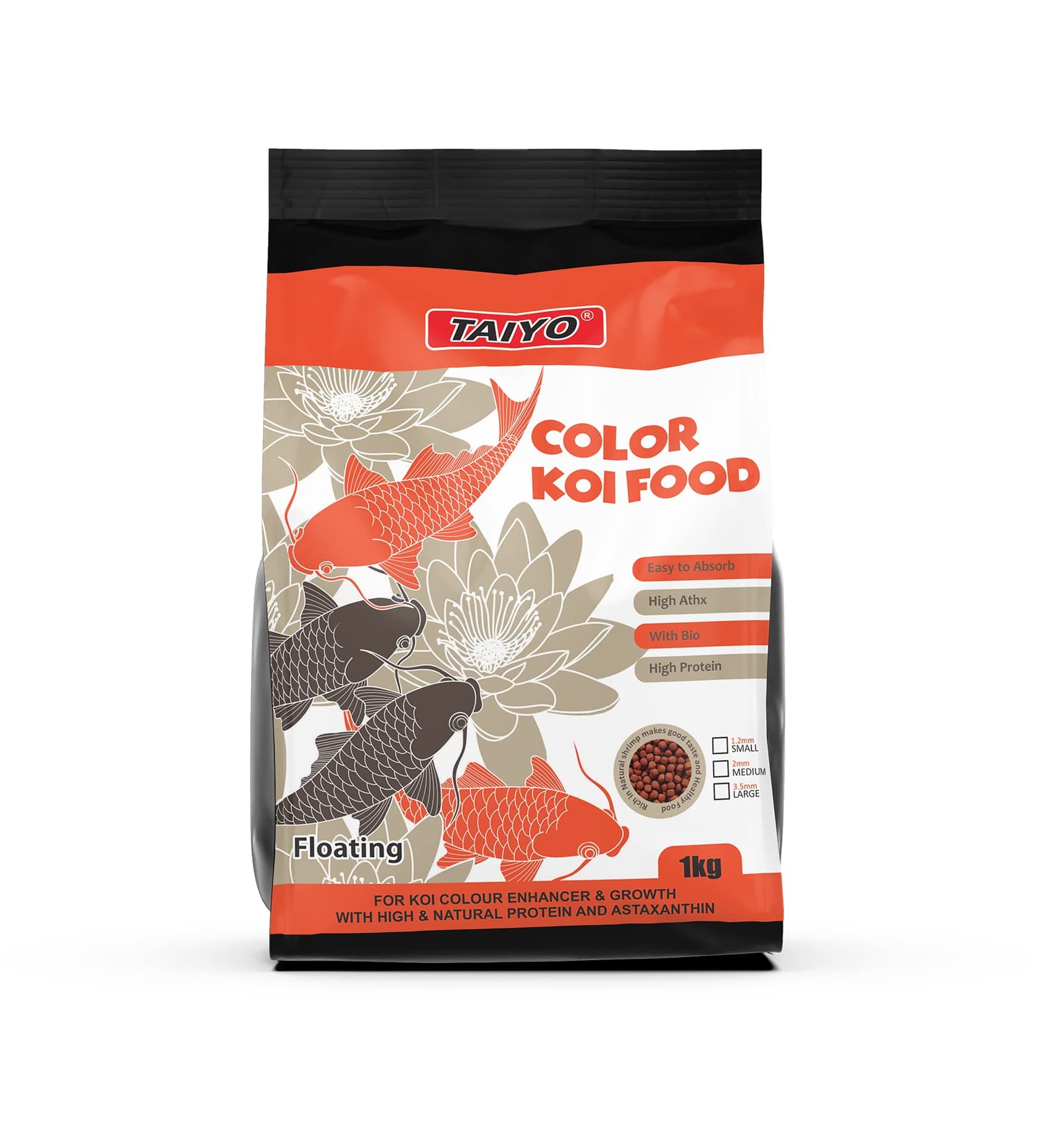 TAIYO Color Koi fish food,1 kg