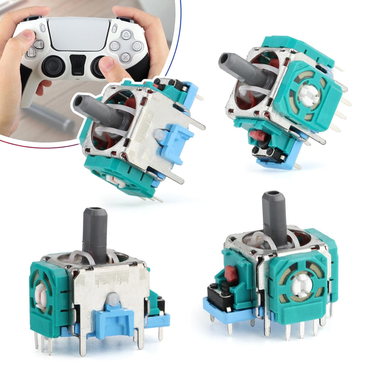 New World for PS5 Analog Stick, 3D Analog Joystick Replacement for PS5 Wireless Controller, 3D Joysticks Replacement for PS5 Controller