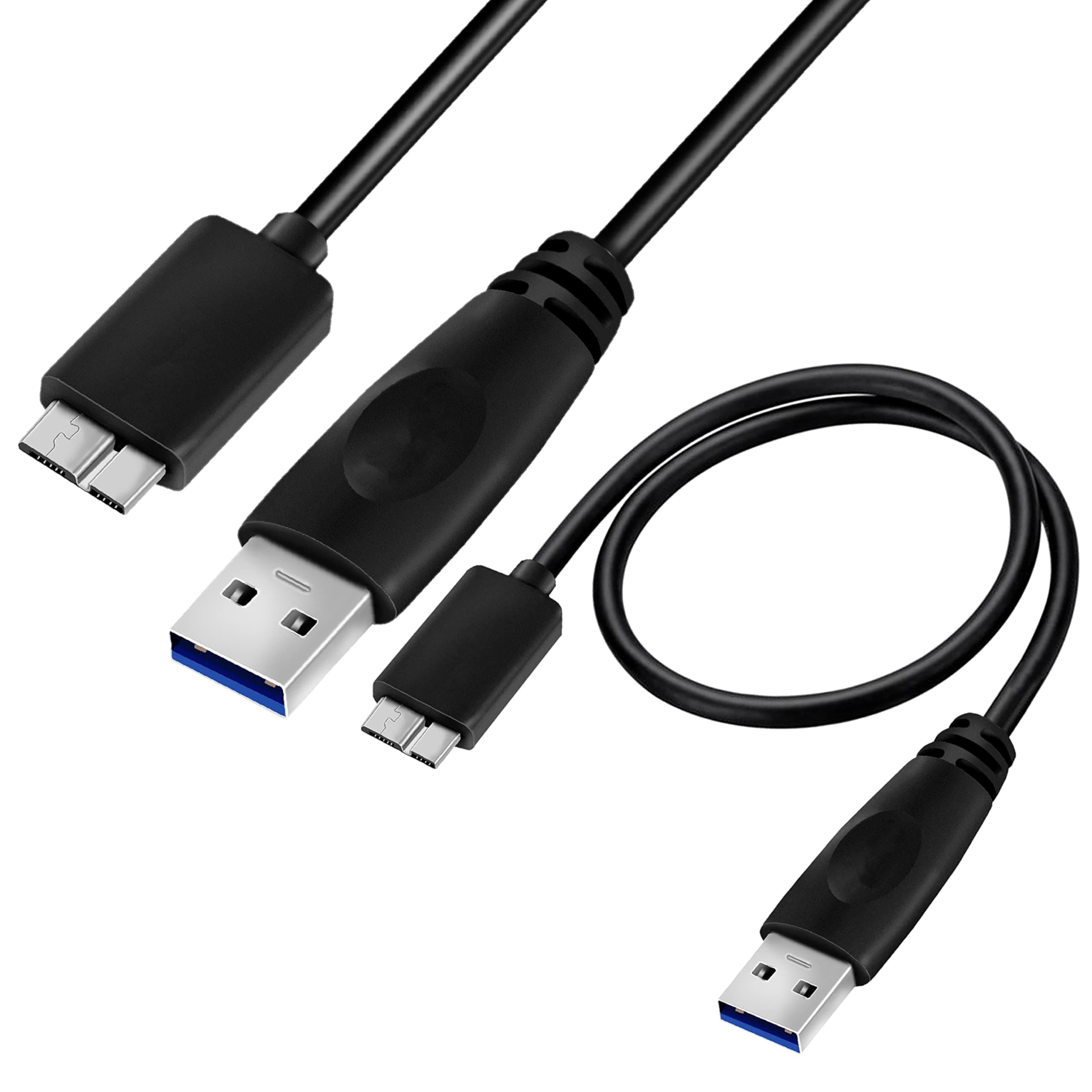 Storite 45CM High Speed Micro USB 3.0 Cable A to Micro B for External & Desktop Hard Drives-Black