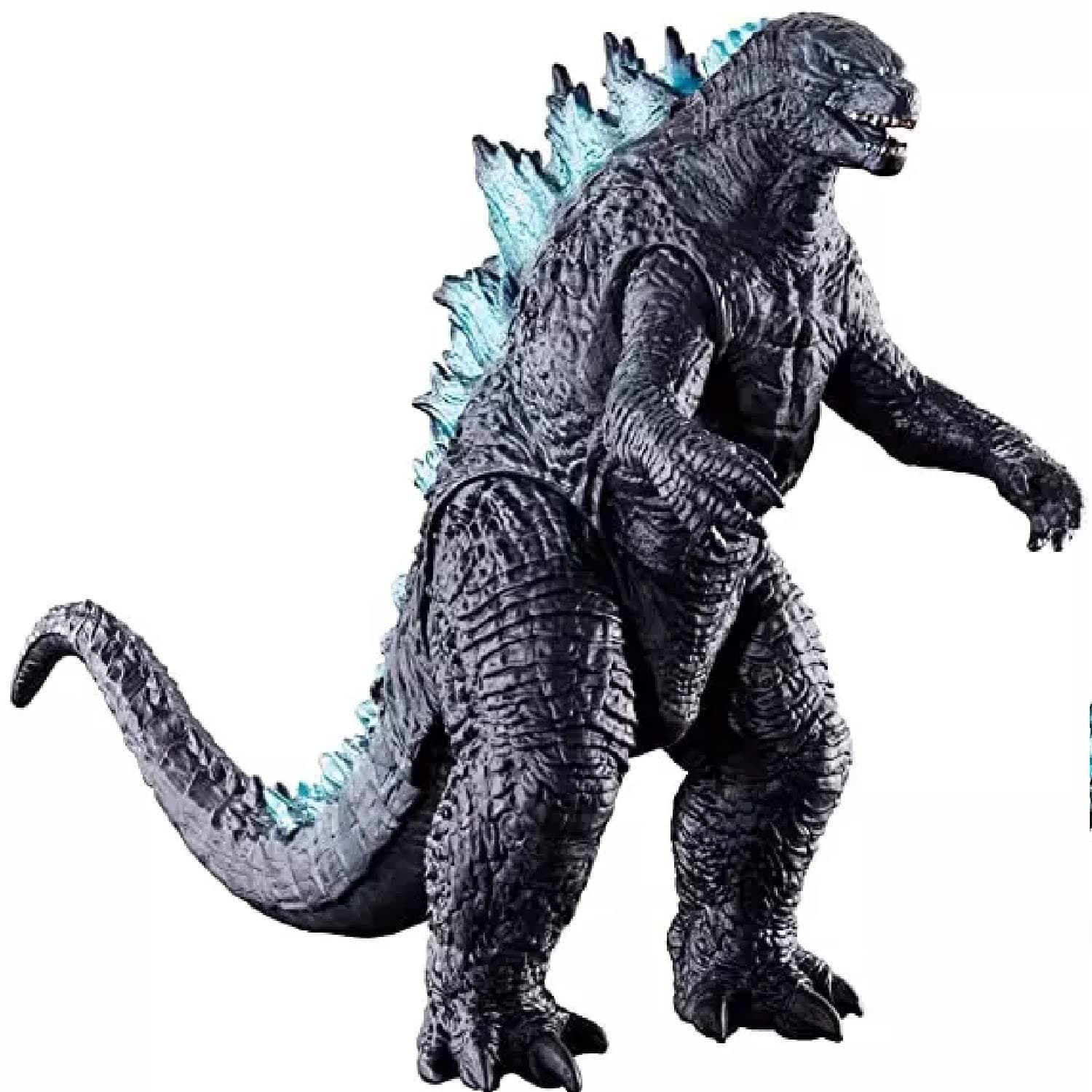 De-Lite Action Figures PVC Anime Movable Collectible Model Statue Toys (Legacy Nuclear GodzillaMonster - Black (Blue Spine), 17cm)