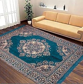 Carpets 5 Feet x 7 Feet Cotton Skin Friendly Runner Rug Mat for Dining Hall Living Room Hall (Kalin Carpet 55"x85"), 5 x 7 ft