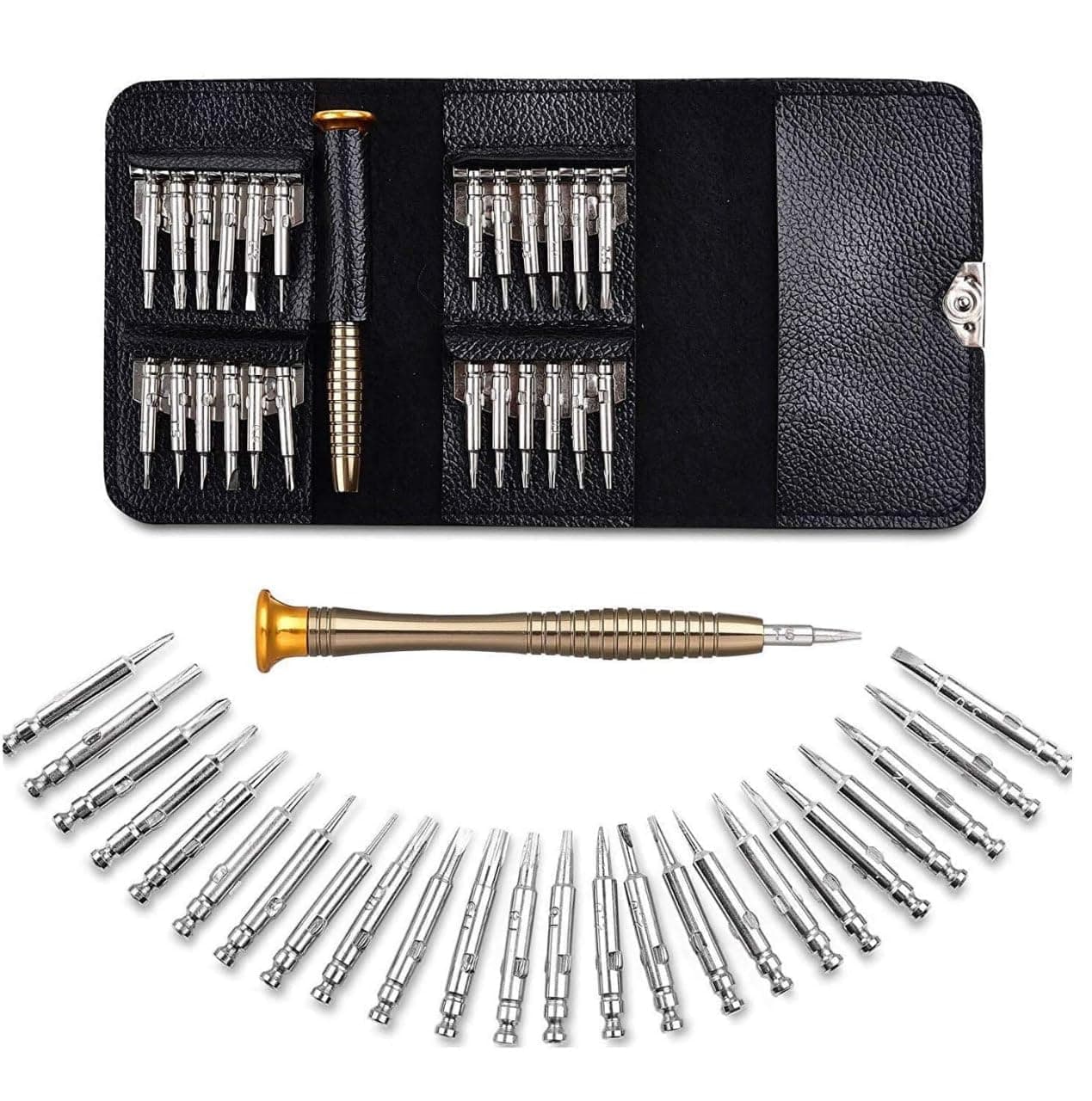 PRAYAN ENTERPRISE 27 in 1 Precision Screwdriver Set Magnetic | Repair Tool Kit, For Mobile Phone, Laptop, Watch, Eyeglass, Camera & Electronics, Maintenance