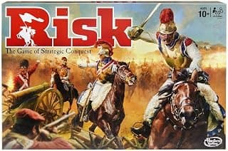 Risk Hasbro Board Game, Strategy Games for 2-5 Players, Strategy Board Games for Teens, Adults, and Family, War Games, Ages 10 and Up, Birthday Gift for Kids