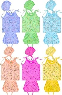 Toddylon New Born Baby Clothes Jhabla Set | Baby Dress | Front Open Shirt | Nappies | Caps | Cotton | Clothing Set | Sleepwear | Gift Combo