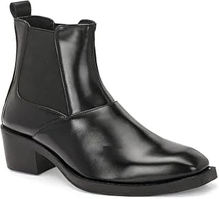 layasa Synthetic Leather Boots For Men, Lightweight Slip On Trendy Outdoor Casual Ankle Men Boot, All Season Comfort Airmix Sole Boot