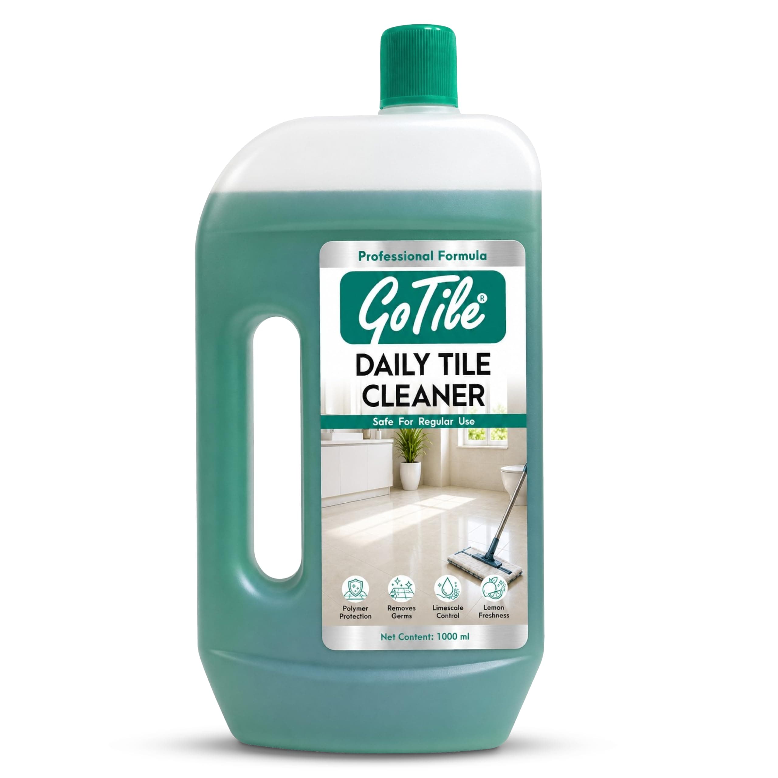 GoTile Pro Daily Tile Cleaner 1L | All Purpose Tile, Floor & Wall Cleaner | Removes Grease, Dirt & Tough Stains | Restores Shine to Tiles | Daily Tile Floor Cleaner | Trusted by Professionals