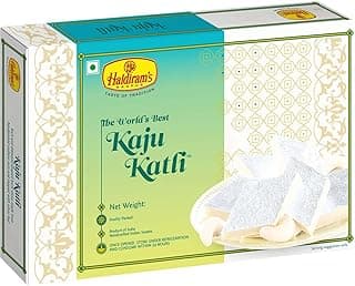 Haldiram's Nagpur Kaju Katli 250g Rich Cashew Mithai Barfi | Traditional Indian Sweet Treat for Gifting & Celebrations