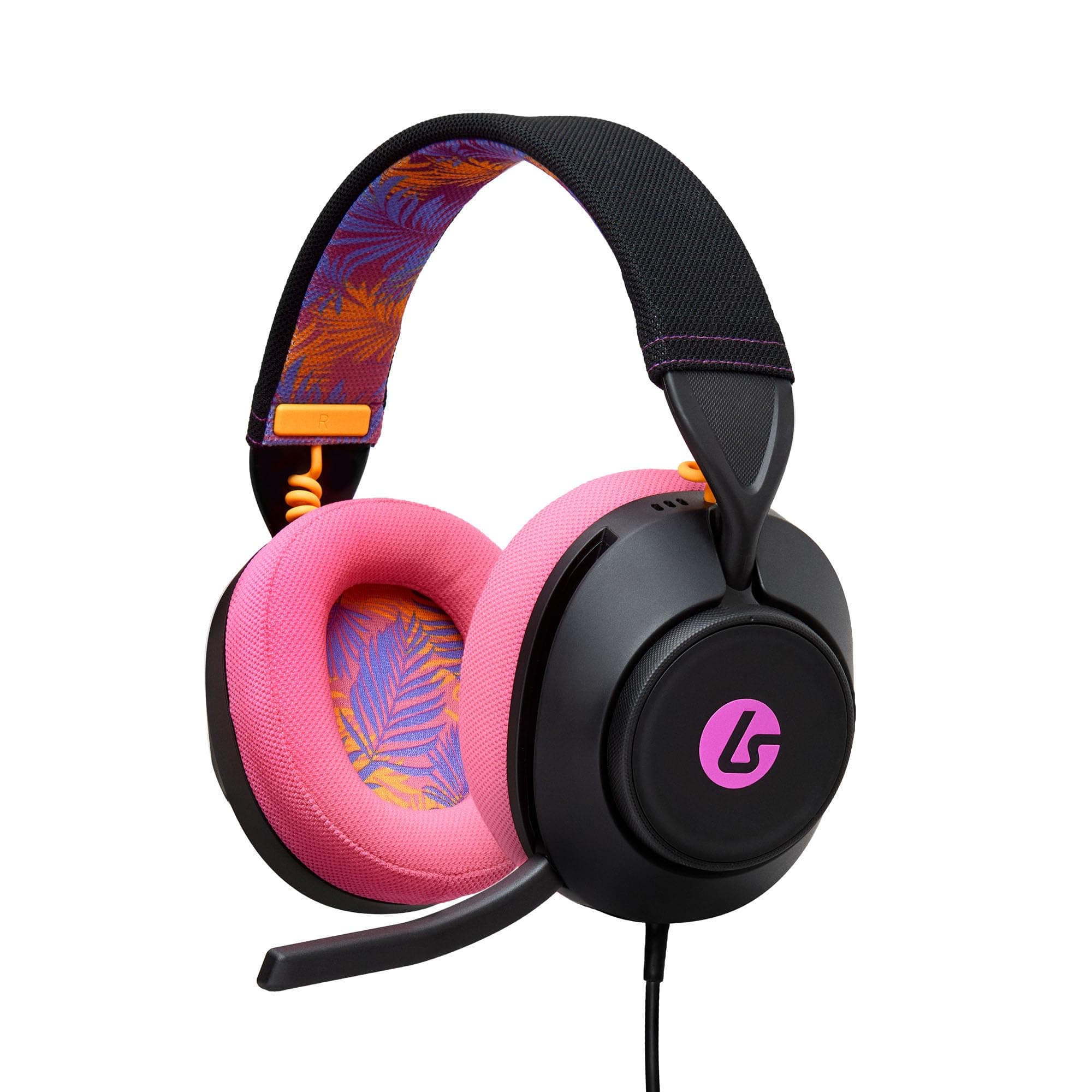 PowerA LucidSound LS10 Wired Gaming Headset with 50mm Drivers, Flip-to-Mute Mic, Swivel cups, Lightweight & Glasses-Friendly for PlayStation, Xbox, PC, Mobile, Midnight Surf