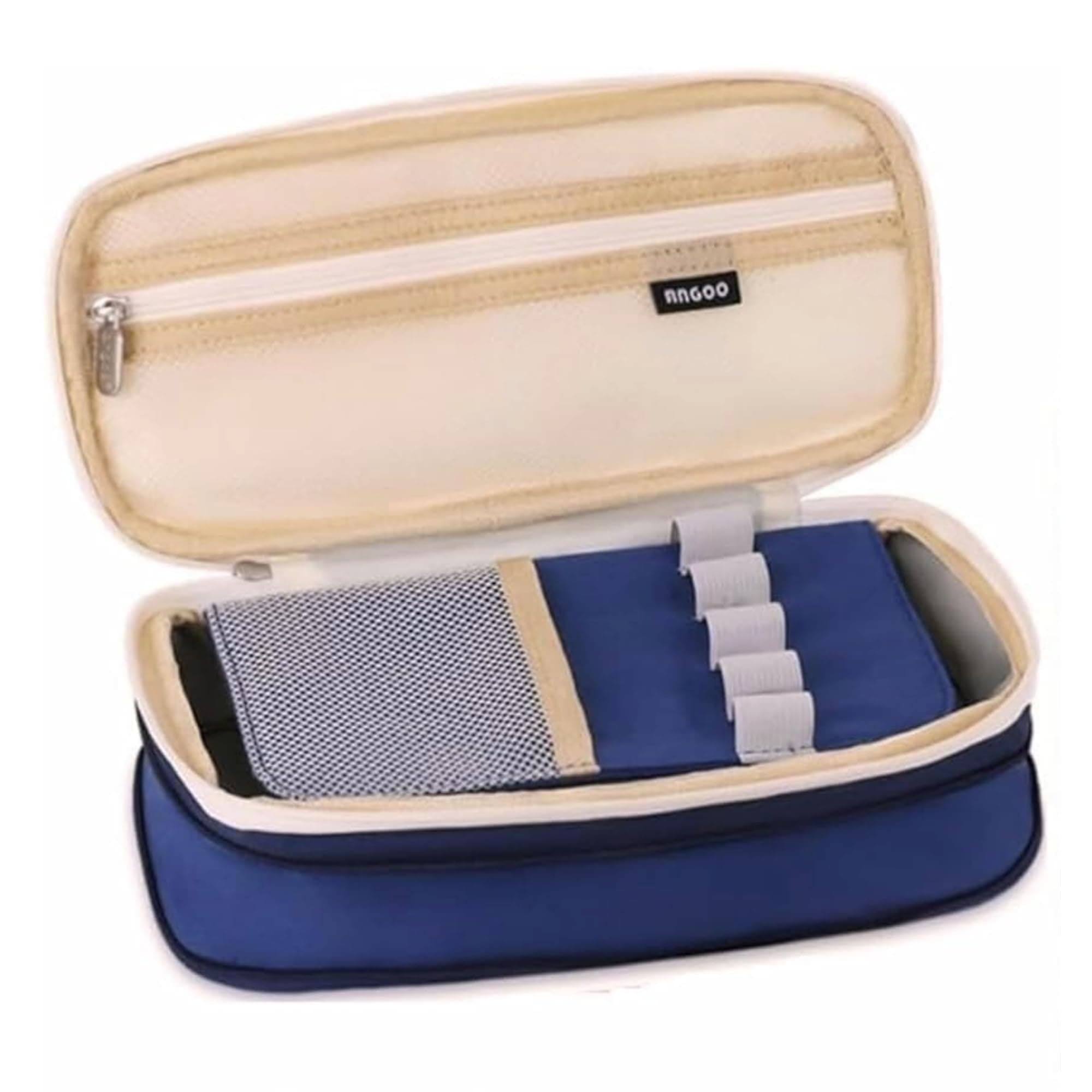 Corslet Large Pencil Case, 3 Compartments, Aesthetic Pencil Pouch Organizer for School Office Stationery, Cute School Supplies, Back to School, Teen Girls Adults