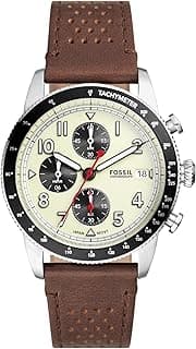 Fossil Fossil Sport Tourer Brown Quartz Leather Watch FS6042