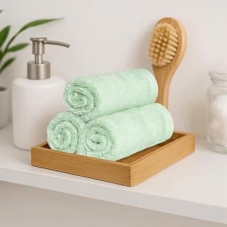 MYTRIDENT Quick Dry Towel, 400 GSM, 100% Cotton Towel, 3 Pc Wash, Sage