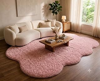 Premium Ultra Soft Shaggy Carpet for Living Room & Bedroom,Size 3x5 feet ETC .CLR- AFDS12