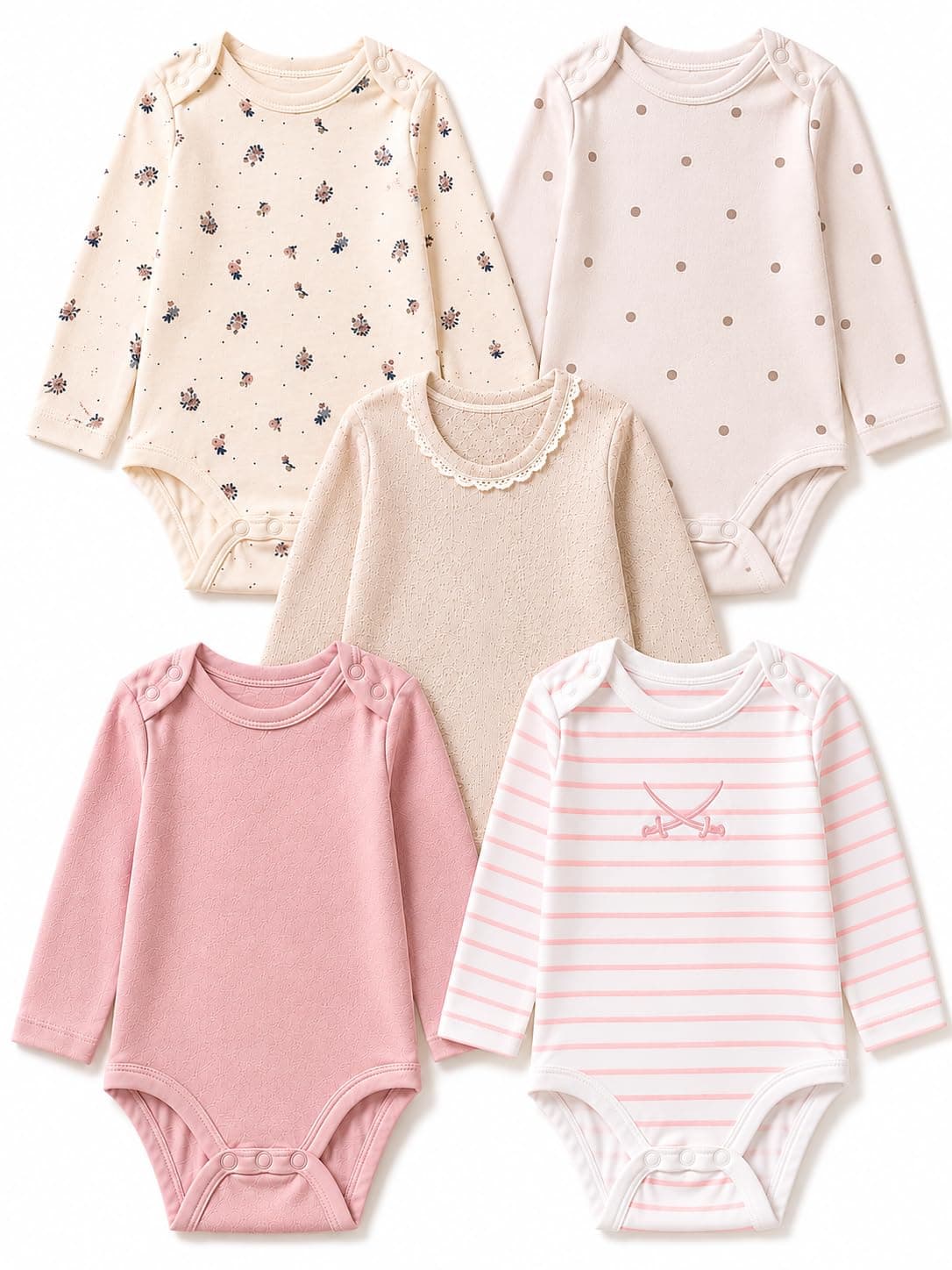 TuddyBuddy 100% Cotton Romper/Bodysuit for Baby Girls