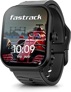Fastrack Fastrack MYND 1.93” AMOLED Display Smart Watch for Men & Women with AI Watch Faces,AI Chat,Offline Voice Commands,Curved Metallic Design,Functional Crown,BT Calling, Health Suite,100+ multisport modes