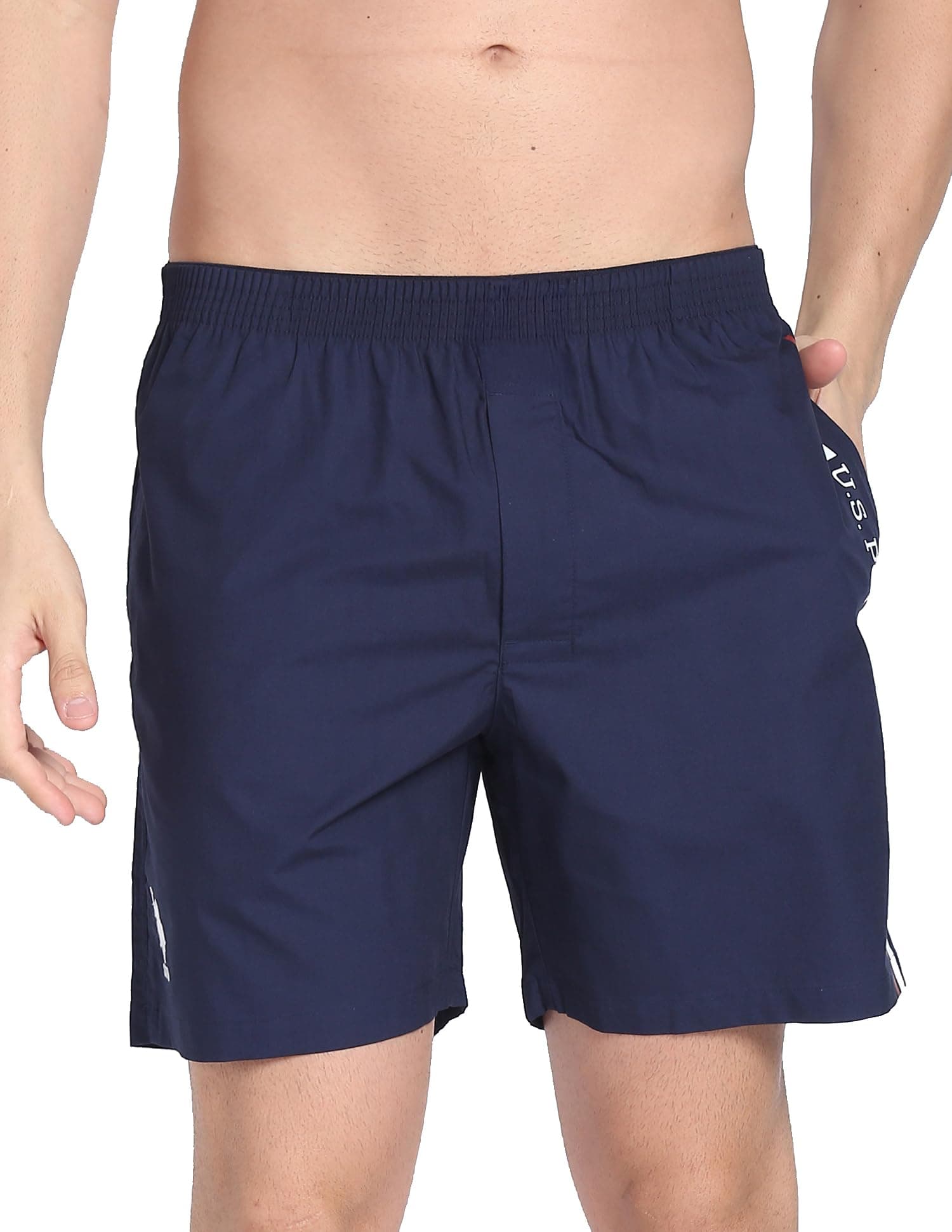 U.S. Polo ASSN. Men's IYAX Brand Stripe Dual Pocket Boxers