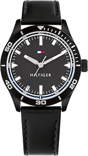 Tommy Hilfiger Macy's Essentials Black Dial Analog Watch for Men -TH1791819W, Band: Black