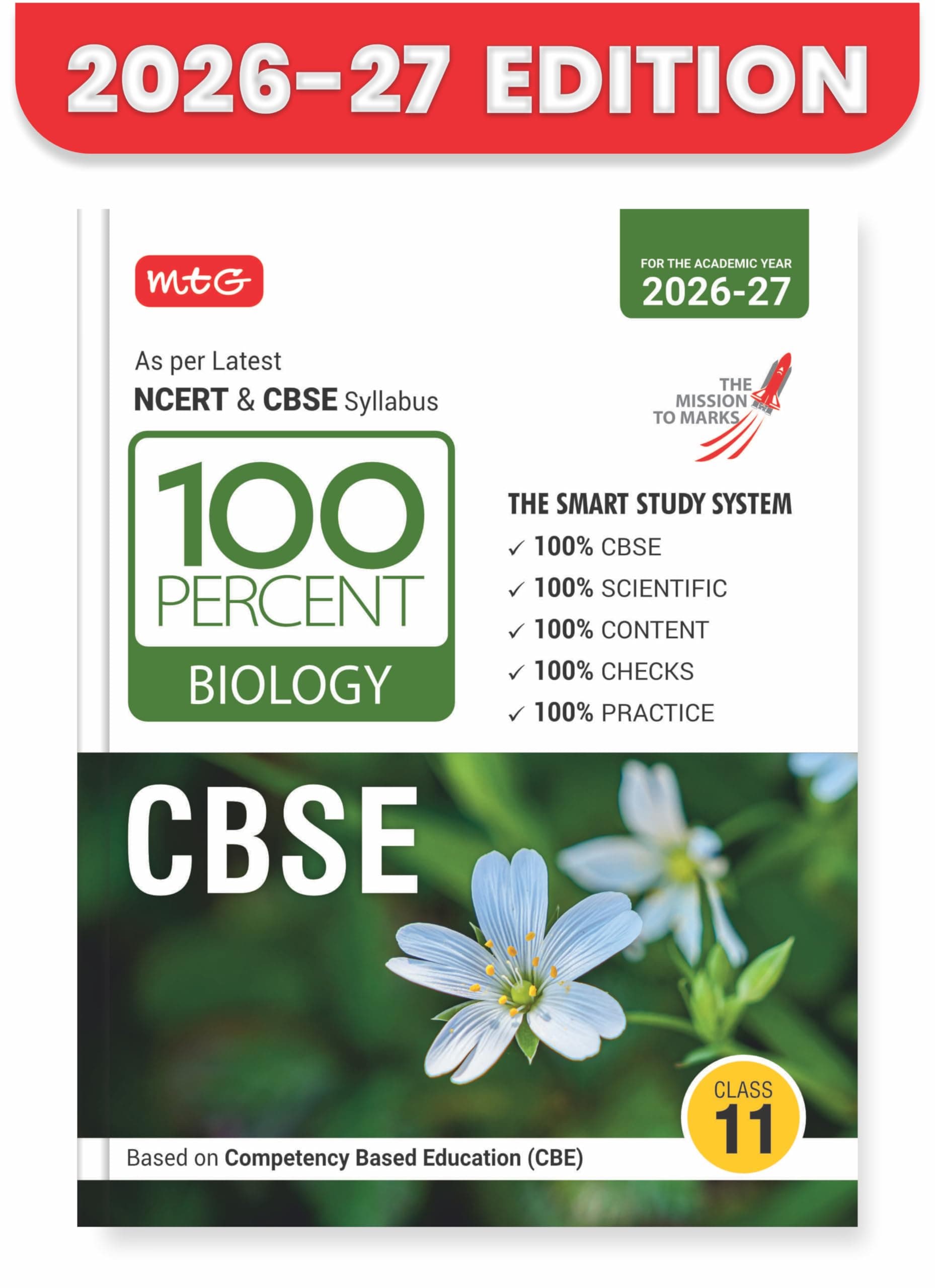 MTG 100 Percent NCERT & CBSE Biology Class 11 For 2026-27 Exam | As Per Revised NCERT Textbooks Syllabus | Theory, Concept Map, MCQs, Practice Paper & Exam Drill Available All in One Book