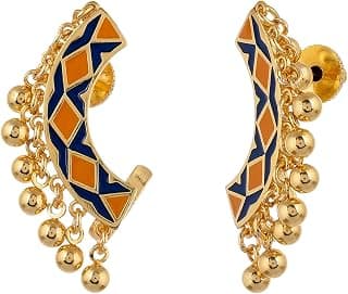 VOYLLA Zulu Neema Enameled Ear Cuff