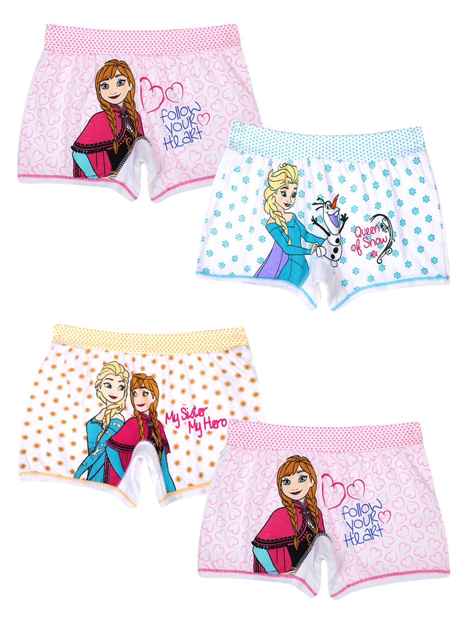 BODYCARE Girl's Regular fit Plain Knicker (Pack of 4)