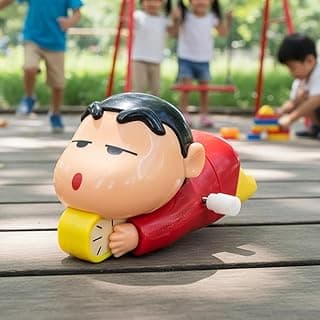 HURRYSHOPPY Cute Shinchan Crawling Moving Action Figure Toy for Kids – Movable & Crawl Cartoon Toy – Fun Interactive Play for Babies and Toddlers