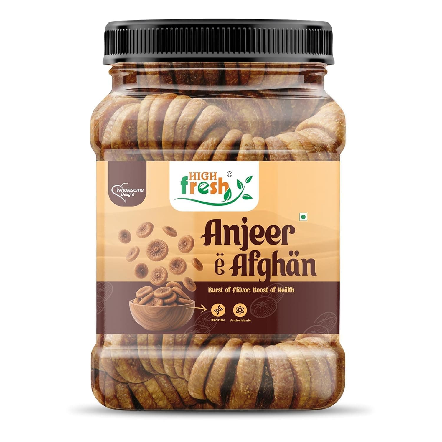 HighFresh Premium Anjeer-E-Afghan 500 GM Pack | Soft, Juicy and Naturally Dried Figs Dry Fruit | No Added Sugar