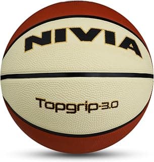 Nivia Top Grip 3.0/Soft Rubberized Moulded/Indoor Basketball/for Men/Size - 5 (Multicolor)